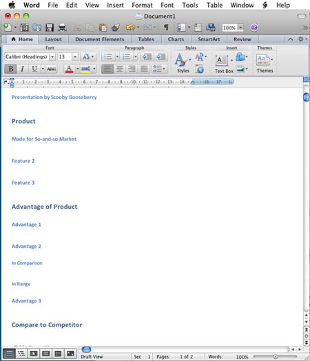 copy table from word to powerpoint 2011 for mac